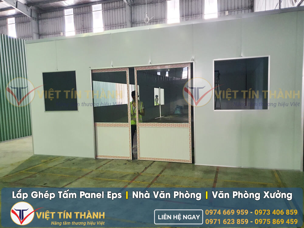 lắp ghép tấm panel eps nhà văn phòng